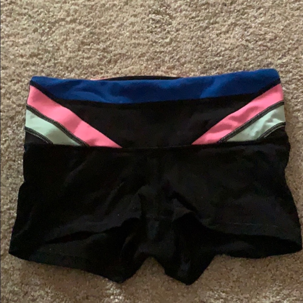 lululemon athletica Black and Blue Women's Shorts